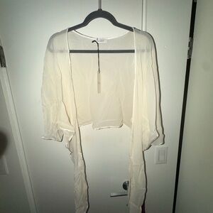 Sheer Cream Cardigan by Jake